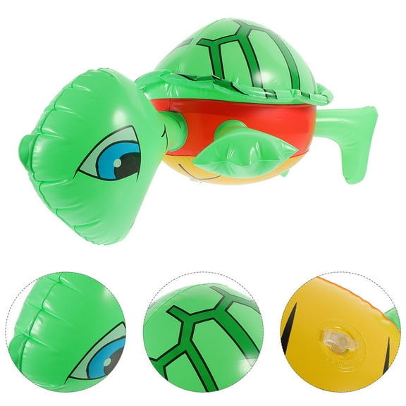 HEMOTON 2 Pcs Inflatable Turtle Balloon Child 47.00X28.00X0.05CM Green