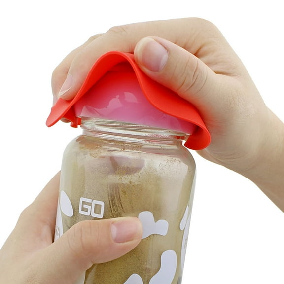 HEMOTON 2-Pack Round Jar Gripper Mats for Kitchen Countertop, Non- Cup Pads for Easy Jar Opening