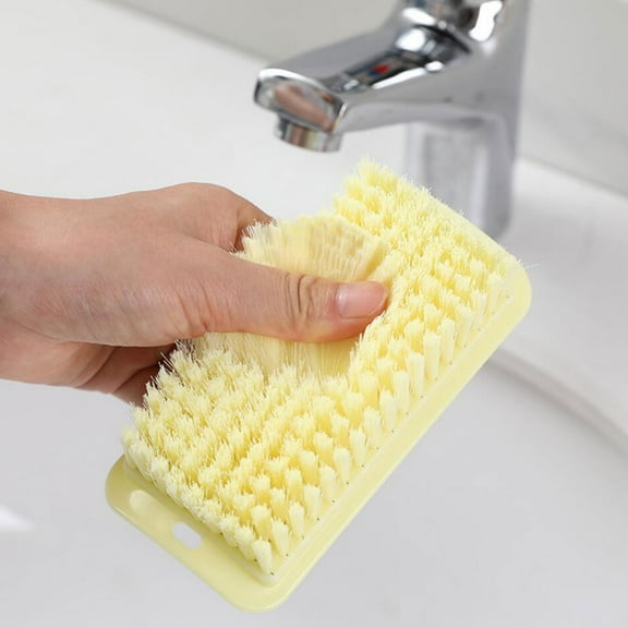 HEMOTON 2 Pcs Laundry Brush Clothes Scrubber Cleaning Hand Heavy Brushes for