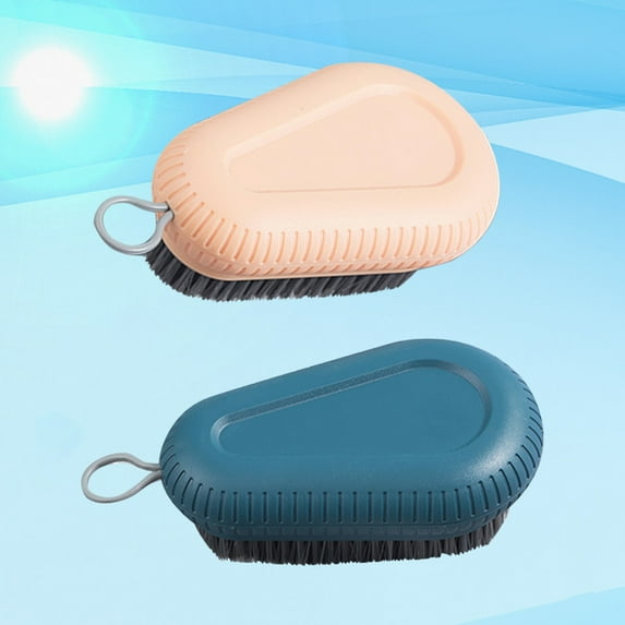 HEMOTON 2 Pcs Laundry Brush Handle Washing Household Cleaning