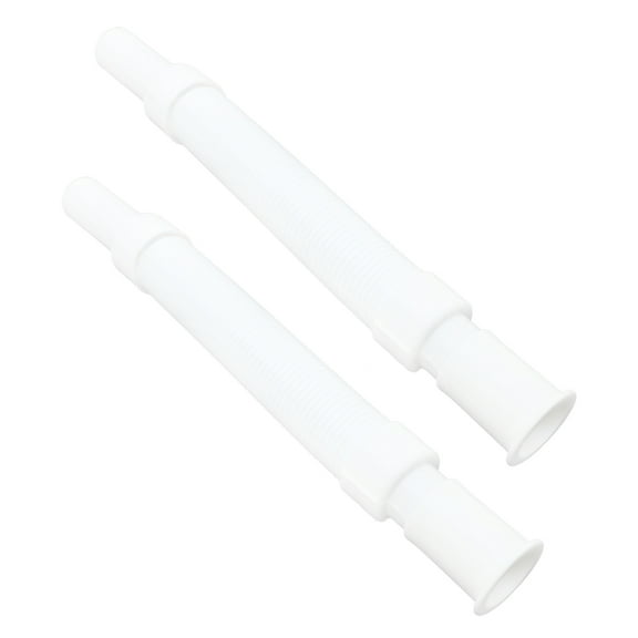 Phenofice Drain Pipe Flexible Hose Plastic 2Pcs For Bathroom Use 11.8X1.8X1.8In