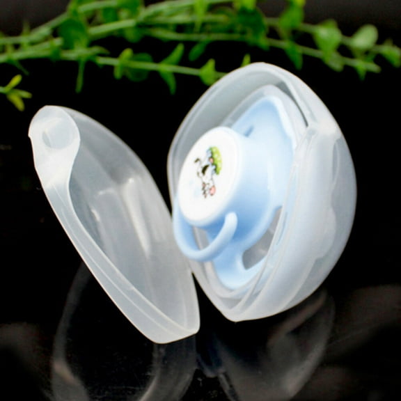 HEMOTON 2 Pcs Pacifier Storage Box Pacifier Case for Mothers Baby White