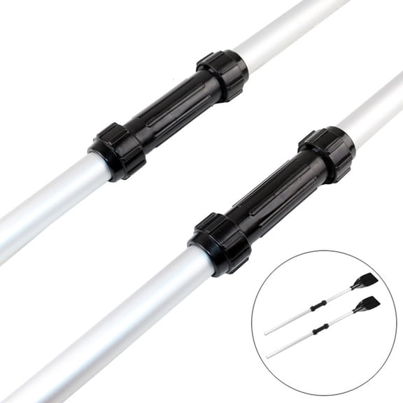 HEMOTON 2 Pcs Paddle Connector Screw Joint Tool Tube Inflatables Black