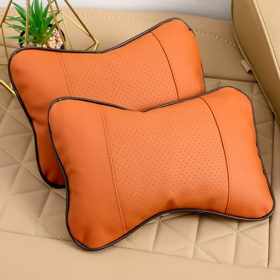 HEMOTON  2 Pcs Portable Rest Neck Pillow Car Support Headrest Travel