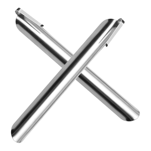 HEMOTON 2 Pcs Stainless Steel Crumbs Sweeper Cleaning Table Bread Silver