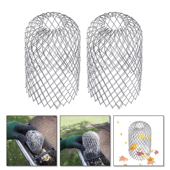 RENACLIPY 2-Pack Roof Drain Leaf Strainers Mesh Guards for Home Gutter and Debris Prevention
