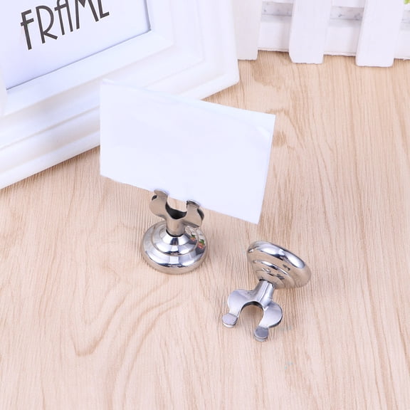 HEMOTON 2 Pcs Table Sign Holder Menu Holder Tuning Holder