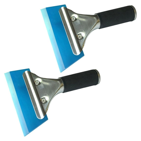 EXHUMKY  Car Windshield Cleaner Tool 2pcs Blue Bubble Removal Film Sticking 6.7×5.1×1.2in