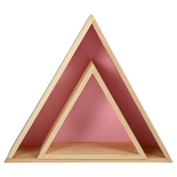 YOSADIER Decorative Shelf Pink 2Pack For Homeowners 13.36X11.59X3.34in