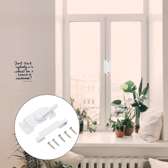 SOPOTUTU Window Hardware Sets Zinc Alloy 2 Sets White