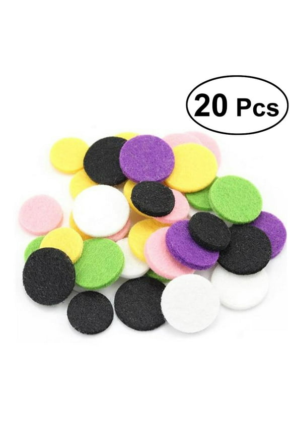20 Pcs Fragrant Cotton Sheet Essential Oil Diffuser Locket Necklace