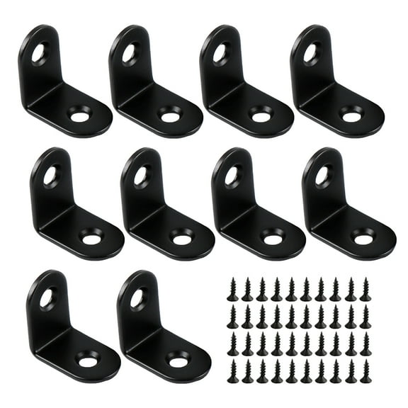 SOPOTUTU 20Pcs Metal Shelf Brackets for Wood Heavy Duty Thick Stainless Steel Wall Mount Support Hardware