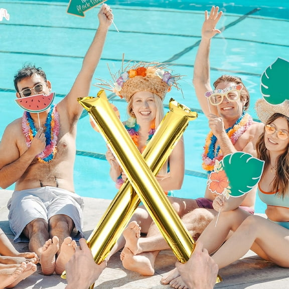 HEMOTON Golden Inflatable Clapper for Sports Events Party Decoration Lightweight and Reusable 20pcs