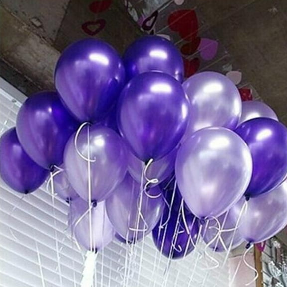 HEMOTON 20 Pcs Purple Balloon Shining Balloons 20pcs Lavender