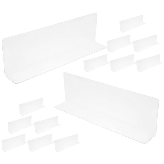 HEMOTON 20 Pcs Wardrobe Organizer Dividing Partition 20.00X6.00X3.00CM Transparent