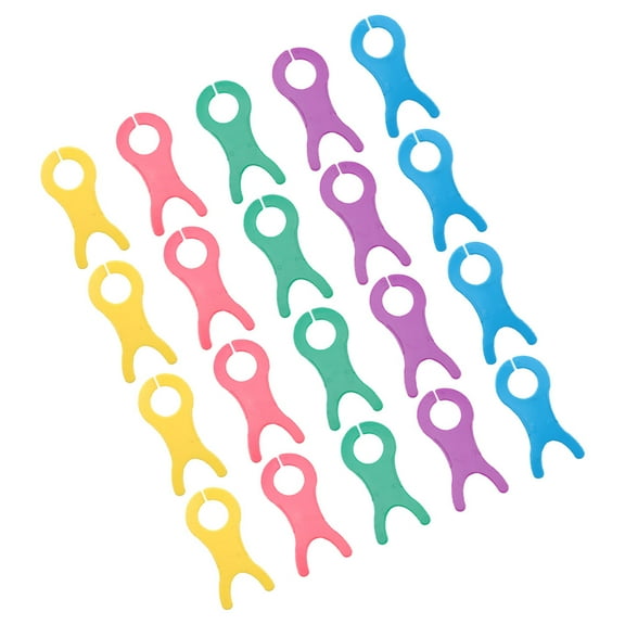 HEMOTON 20 Pcs Winding Plate Beginners Mini Crochet Weave Winder Baby