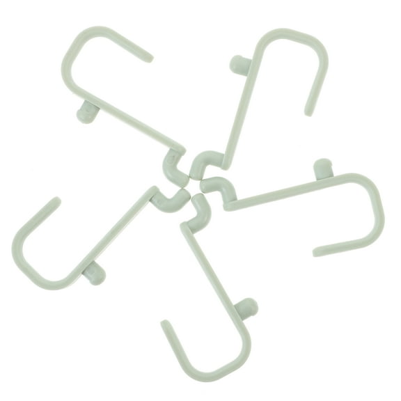 HEMOTON 20-Pack Plastic Pegboard Hooks for Storage, Pegboard Hooks for Organizing Tools