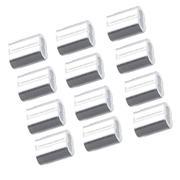 SOPOTUTU 200Pcs Aluminum Steel Wire Rope Clamps, Cable Fasteners for Secure and Connections