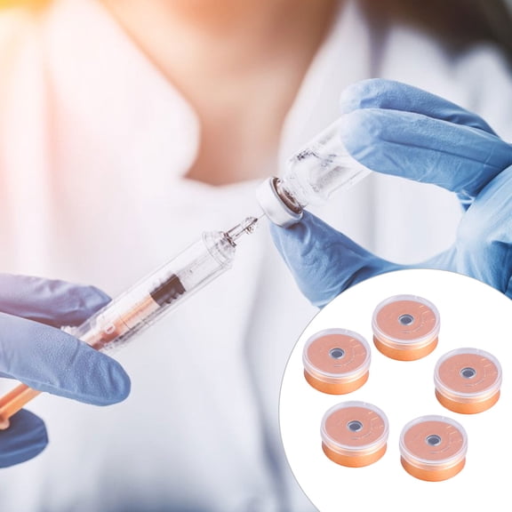 HEMOTON 200 Pcs Empty Vial Sealed Invisible Screw Cap Bottle Caps