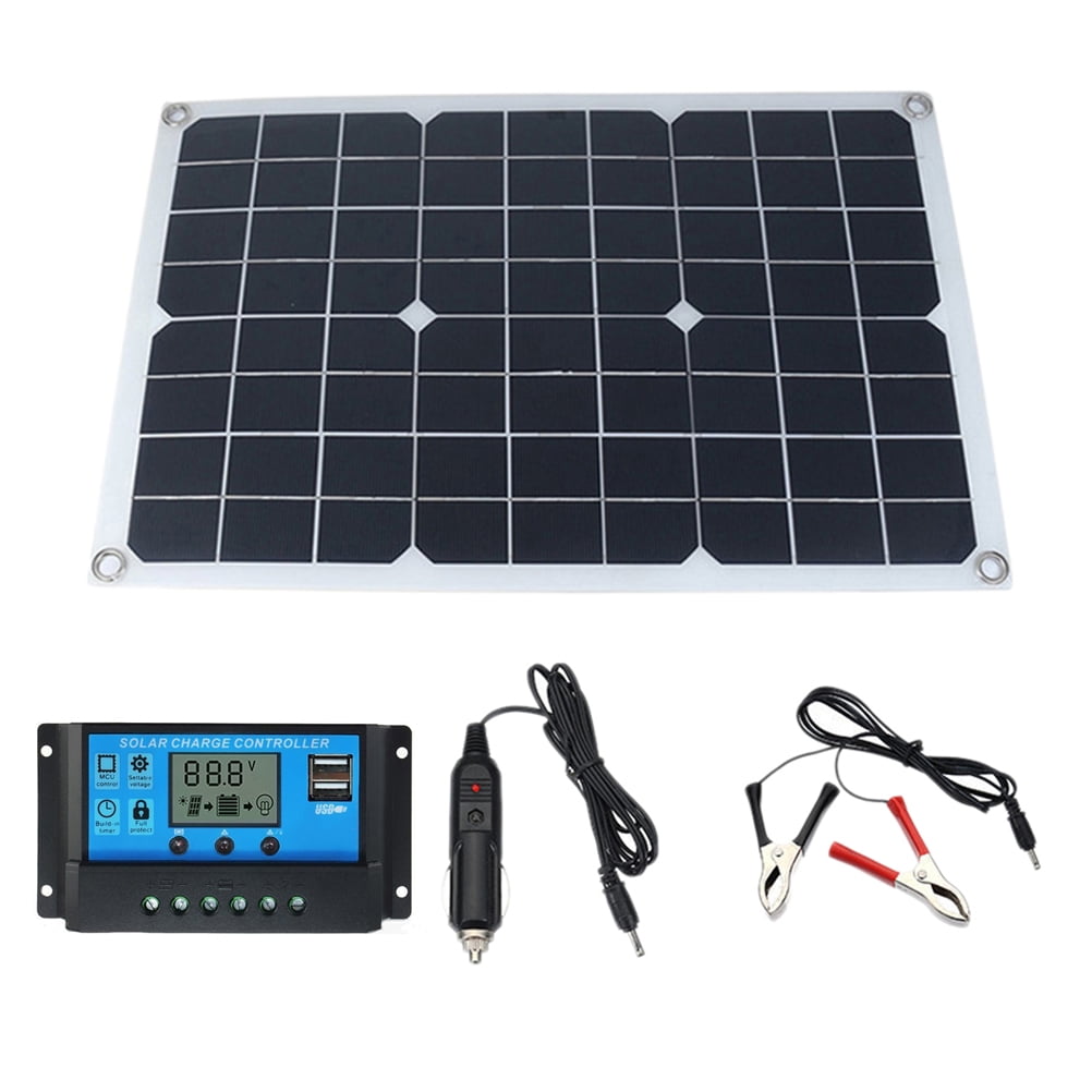 HEMOTON 20W Portable Single Crystal Silicon Solar Cell Panel Board with