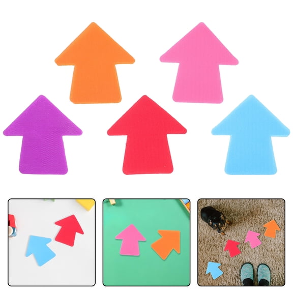 SOPOTUTU 20Pcs Arrow Shape Carpet Markers Assorted Color Non Slip Floor Spot Markers