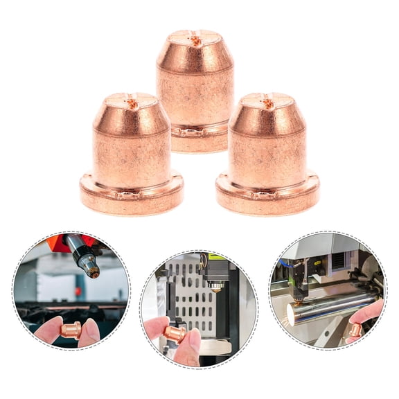 HEMOTON 20pcs Drag Shield Cutting Torch Consumables Copper Nozzle Consumables Cutting Machine Accessories