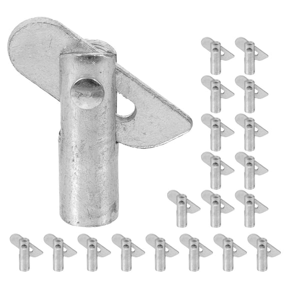HEMOTON 20pcs Scaffolding Locking Mechanism Pins Galvanized Steel Guardrail System Locking Pin for Construction Renovation Welding Projects