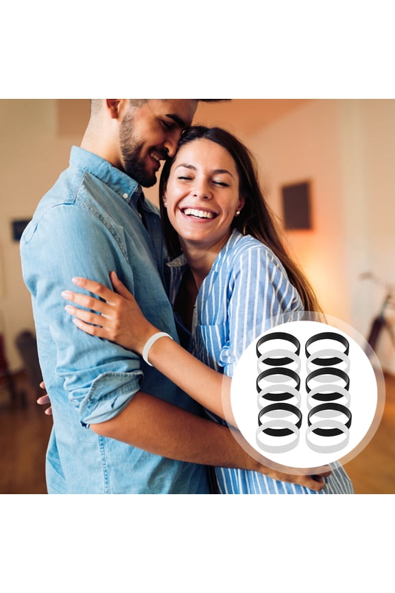 RENACLIPY 24-Pcs Bulk Silicone Bracelets Unisex Round Design for Daily Life