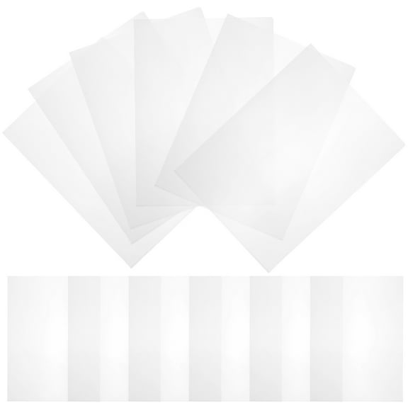 HEMOTON 24Pcs Transparent File Protector Three Sides Seal Document Sleeve Protectors Protective File Sleeves