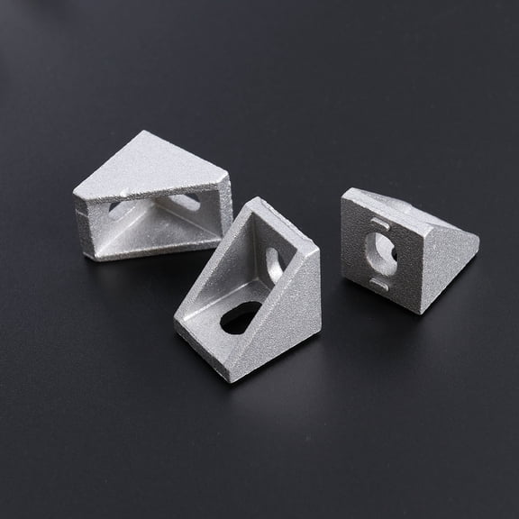 HEMOTON  25 Pcs Aluminum Alloy Angle Code Rigid Connection Bracket Profile