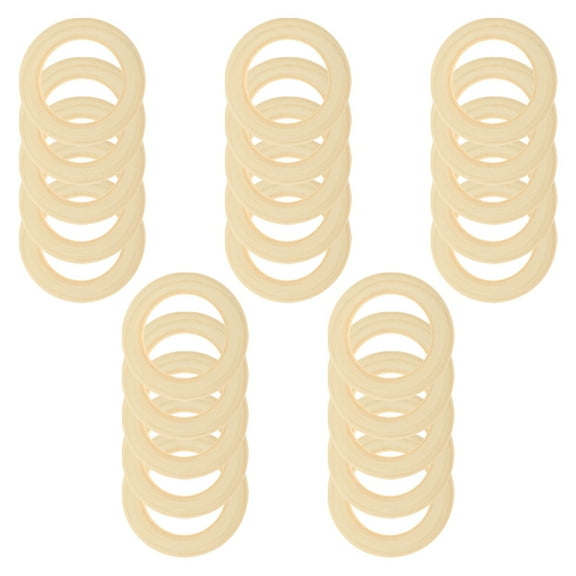 SOPOTUTU 25-Piece Natural Wood Macrame Craft Kit for Jewelry Making, Home Decor, and Craft Projects