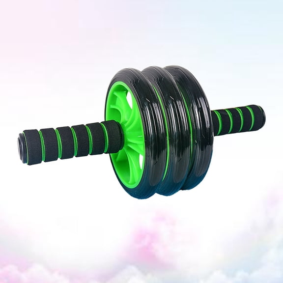 SOPOTUTU 3-Wheel Abdominal and Core Trainer with Ergonomic Design and Non- Handles for Effective Workout