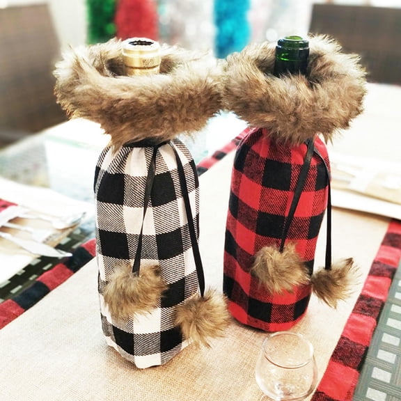 RENACLIPY 2-Pack Lightweight Wine Bottle Protectors with Grid Pattern for Secure Storage and Transport