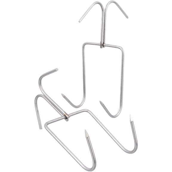 SOPOTUTU Double Ended Stainless Steel Hooks 2-Pack for Kitchen Organization and Hanging