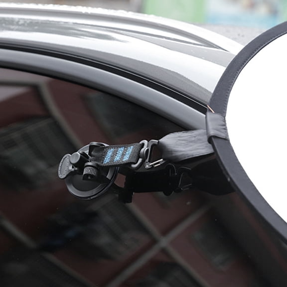 EXHUMKY 2pcs Non Marking Suction Cup Hook Blue ABS Attachment for Home Use