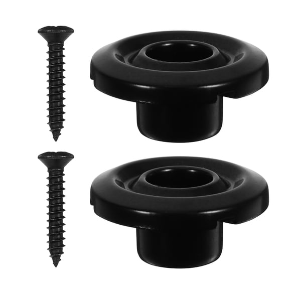 ORDDIART 2Pcs Black Metal Bass ng Retainer Guides Stable Lock for Electric Bass Accessories