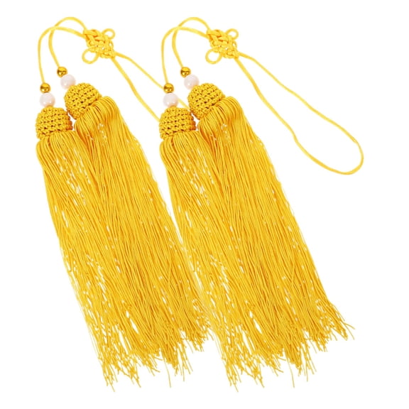 HEMOTON 2pcs Chinese Knot Tassel Traditional Chinese Ethnic Decoration Chinese Style Ornaments Fencing Sword Tassel Sword Tassel Chinese Knot Tassel