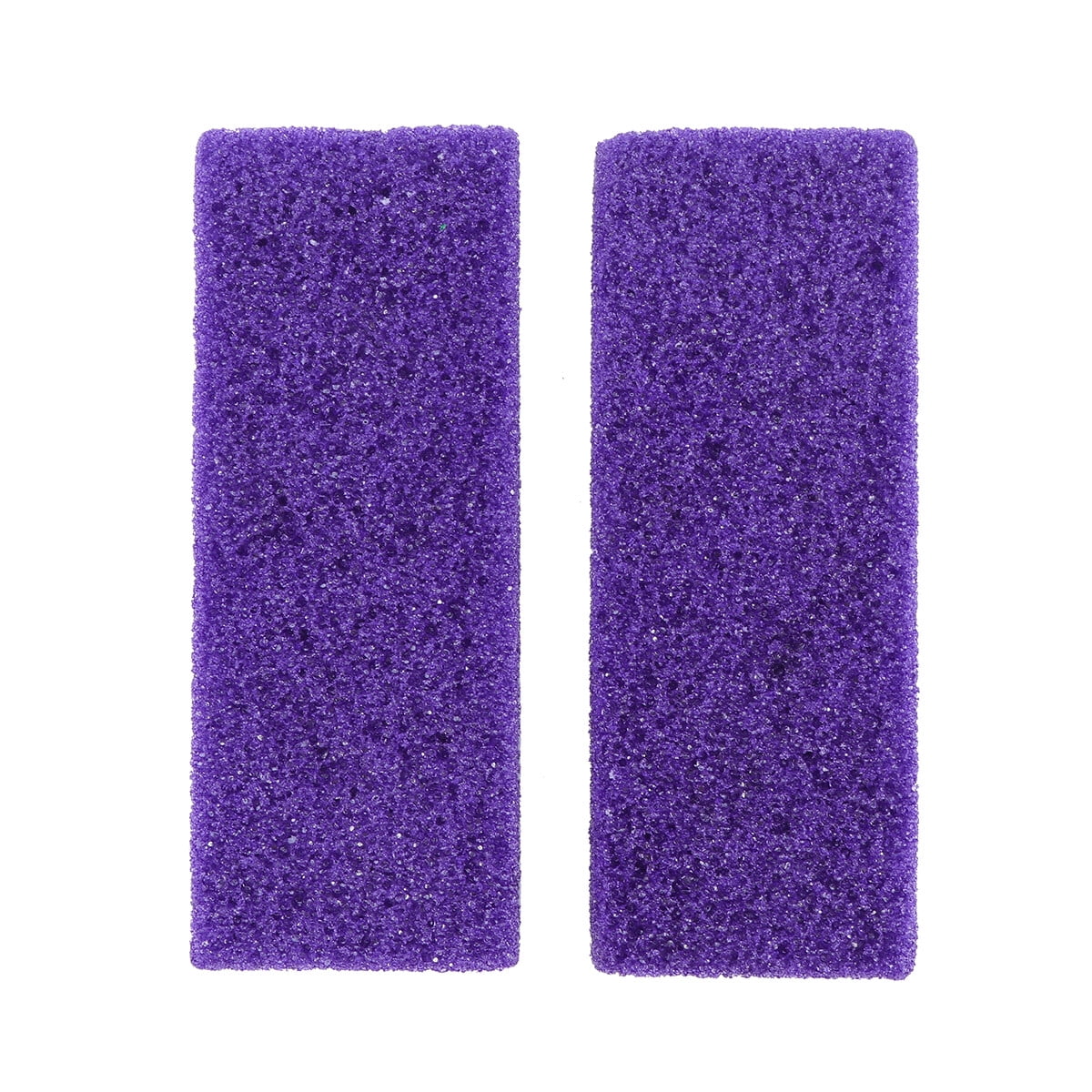 HEMOTON 2pcs Foot Care Exfoliator Pedicure Tool Foot Pumice Stone Block Callus Remover Scrubber Dead Hard Skin Remover Cleaner (Purple)