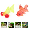 thumbnail image 1 of HEMOTON 2pcs Glow In The Dark Goldfish Models Fake Fish Model Fish Decorations, 1 of 8