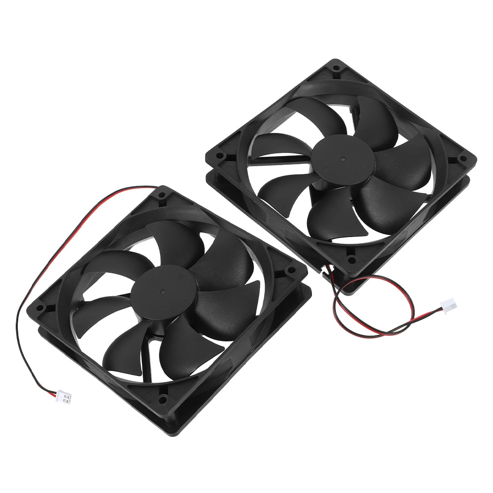 HEMOTON 2pcs Pc Fans 12025 Dual Ball Bearing Dc Brushless 12cm Computer ...