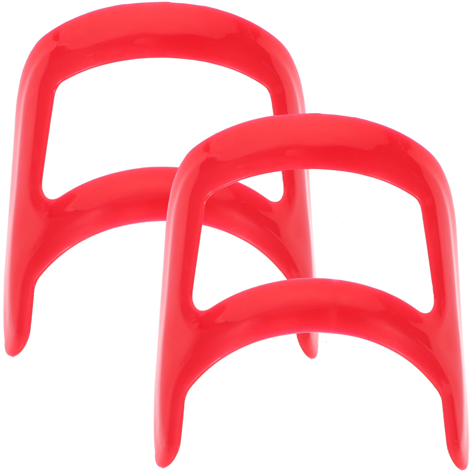 HEMOTON 2pcs Professional Beard Styling Tool Plastic Beard Shape Ruler Goatee Outline Ruler