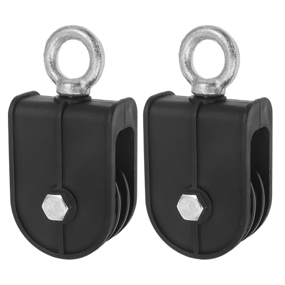 HEMOTON 2pcs Pulley Block 60mm Cable Pulley Wheel Lifting Wheel Roller Wheel Lifting Pulley