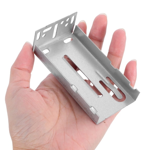 HEMOTON 2-Pack Rail Drawer Slide Brackets with Soft Buffer Damping, Furniture Hardware for Smooth and Quiet Drawer Track Installation