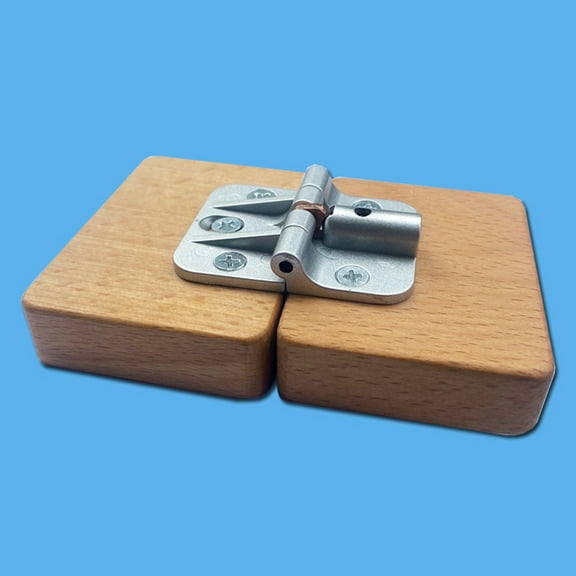 HEMOTON 2-Pack Adjustable Self-Supporting Folding Table Hinges, Zinc Alloy Torque Locking Small Hinges for Table Leaf