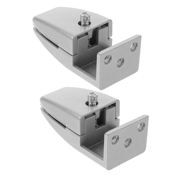 HEMOTON 2pcs Sneeze Guard Support Clamp Versatile L-Shaped Screen Clamp Office Desks Glass Partition Holder for Improved Workspace Privacy and Organization
