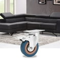 thumbnail image 1 of HEMOTON 3 Inch Industrial Caster PVC Rolling Wheels with Brake for Trolley Chair, 1 of 8