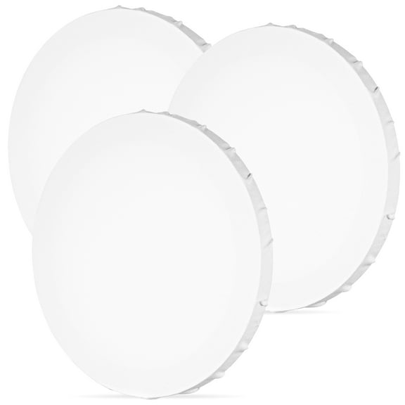 HEMOTON  3 Pcs Art DIY Canvas Panel Painting Boards Canvases Round for