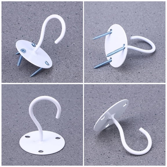 HEMOTON 3-Pack Heavy Duty Ceiling Hooks for Flower Stands, Plant Hangers, and Hanging Decorations