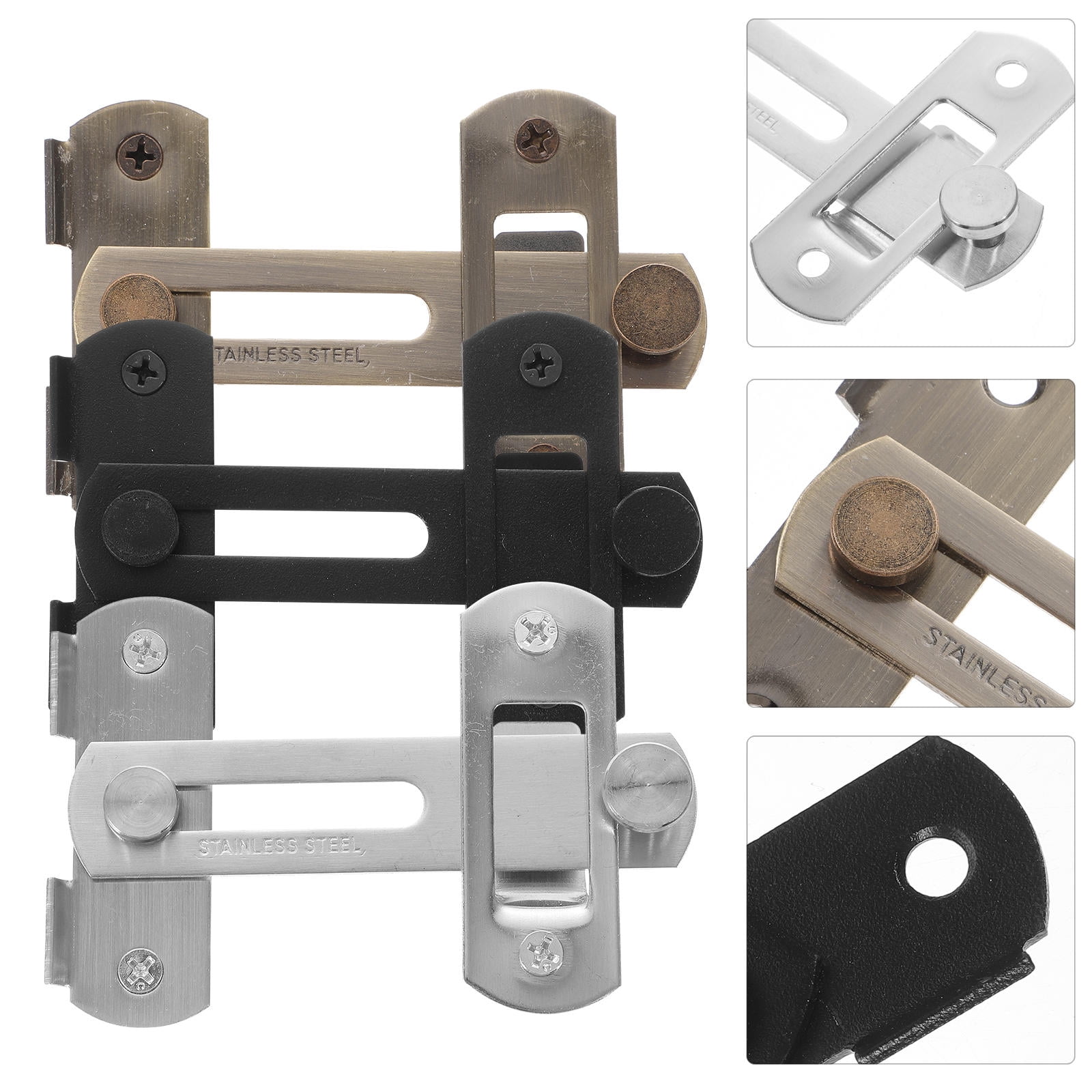 HEMOTON 3 Pcs Gate Latch Anti-theft Lock Chicken Coop Pet - Walmart.com