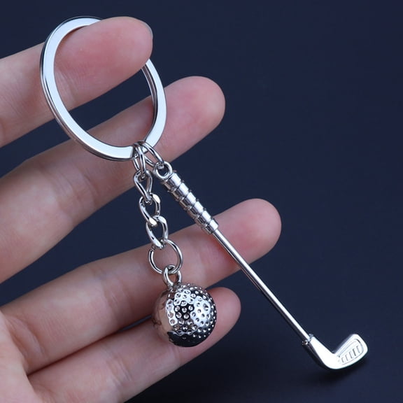 HEMOTON  3 Pcs Key Ring Men Keychain Charm Golf Golfs for House Keys Child
